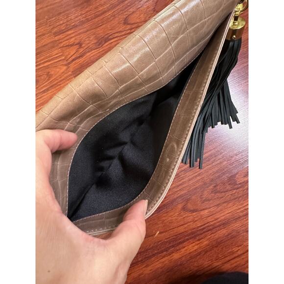 Zac Posen 2014 Fall Collection Leather Clutch Bag. - Picture 5 of 9